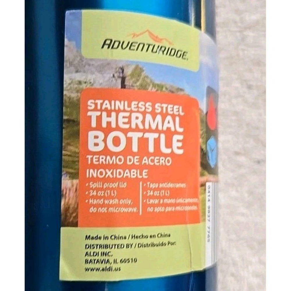 Adventuridge‎ Stainless Steel Thermal Bottle 34oz - Picture 4 of 8